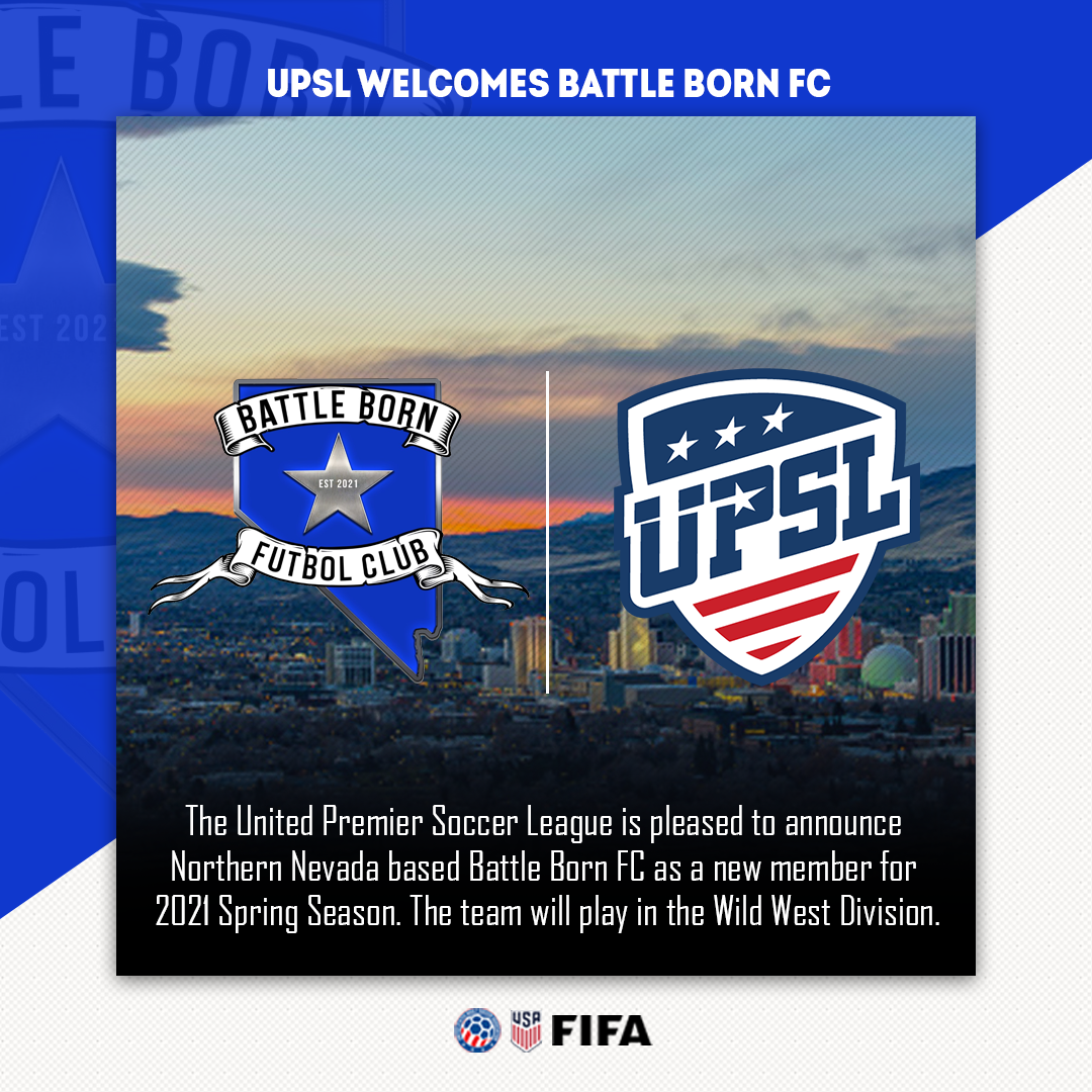 UPSL Announces Nevada Expansion with Battle Born FC Side FC 92